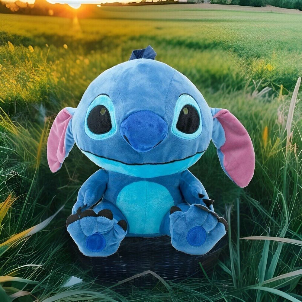 Disney Stitch 14" Plush Backpack for Kids,‎ Stitch Blue New Hot Topic